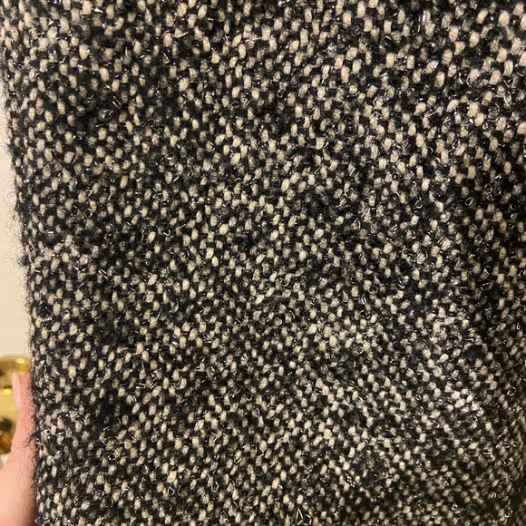 Coldwater Creek Sz 12 polyester wool lined black and metallic … - Picture 2 of 9